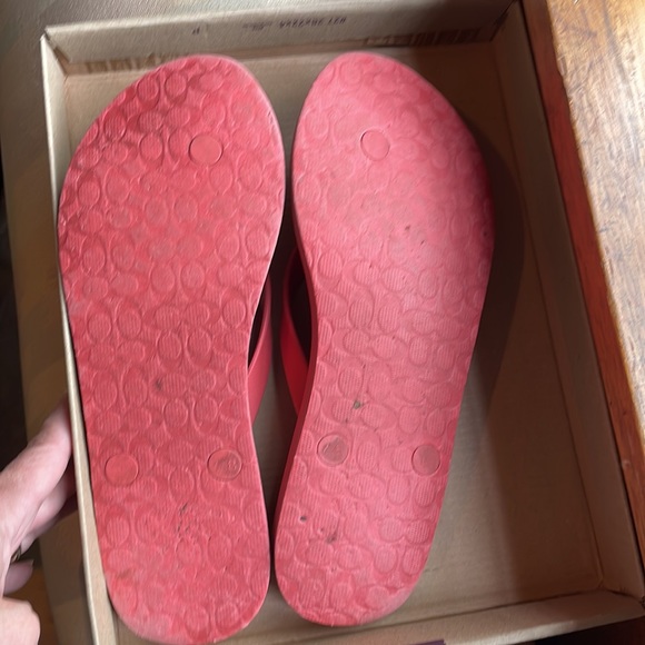 Coach flip flops. Size 7.5 - Picture 5 of 8
